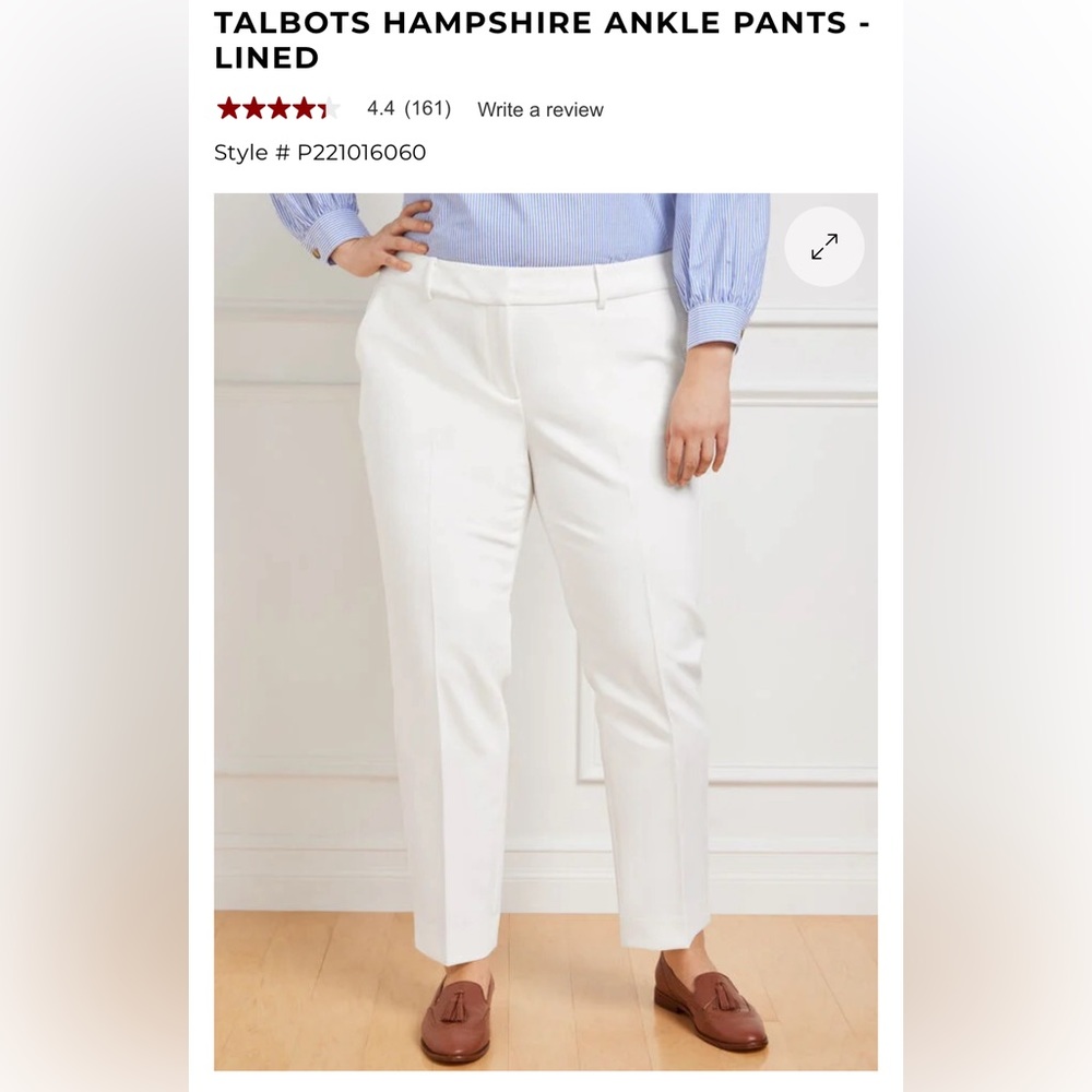 Talbots Hampshire Ankle 20W White